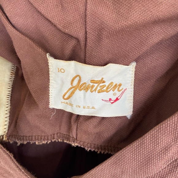 1930s/40s Jantzen Swimsuit Original Pin Up Cotton Swimming V Neck Low Back - Picture 11 of 16